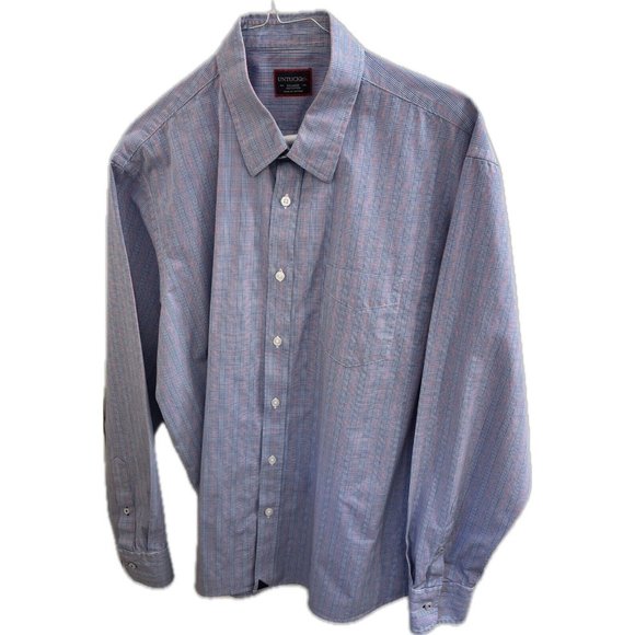 UNTUCKit Other - UNTUCKit Blue & Red Plaid Long Sleeve Cotton Button Down Shirt Mens XL